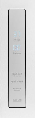 Haier 33 " 16.4 Cu. Ft. Fingerprint Resistant Stainless Steel Counter-Depth 4-Door French Door Refrigerator - QHE16HYPFS