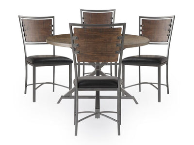 Hailey 5-Piece Dining Set - Brown
