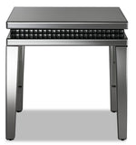 Harlow 24" End Table - Mirrored Glass