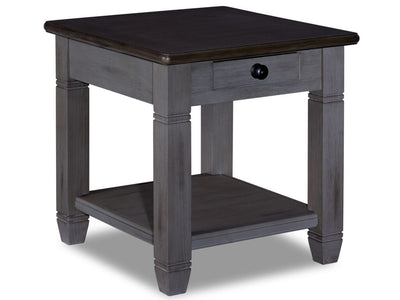 Harold End Table - Antique Grey