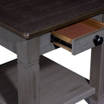 Harold End Table - Antique Grey