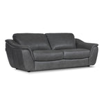 Harris Leather Sofa and Chair Set - Grey