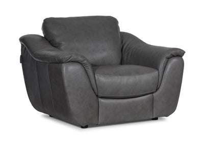 Harris Leather Chair - Grey