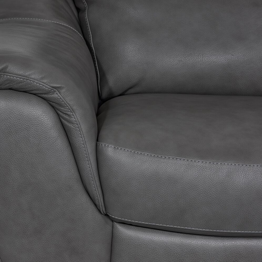 Harris Leather Chair - Grey