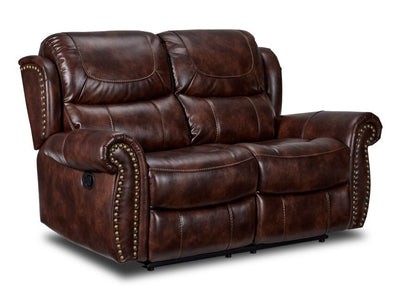 Harvey Reclining Loveseat - Cherry