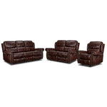 Harvey Reclining 3 Pc. Living Room Package - Cherry