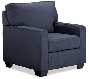 Navy blue chair shop and a half