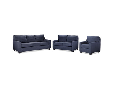 Hazel 3 Pc. Living Room Package - Navy