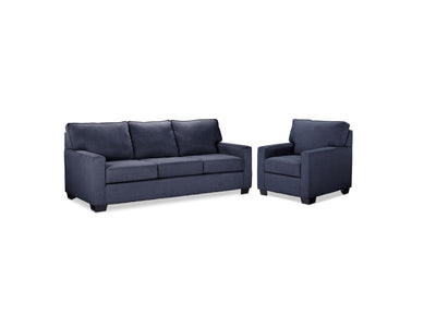 Hazel Sofa and Chair Set - Navy