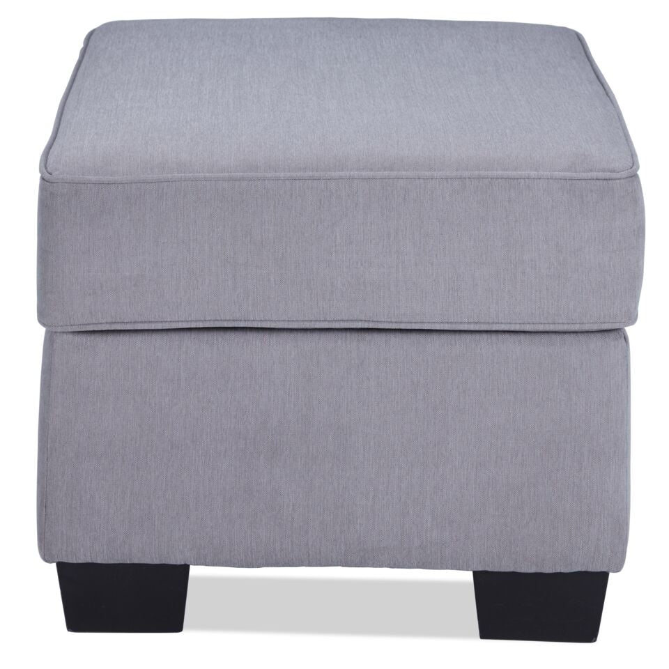Hazel Ottoman - Slate