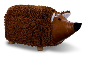 Hedgehog Storage Ottoman - Brown