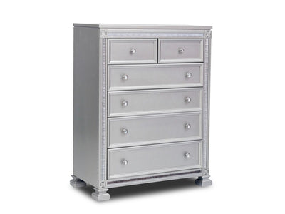 Henley 6 Drawer Chest - Silver