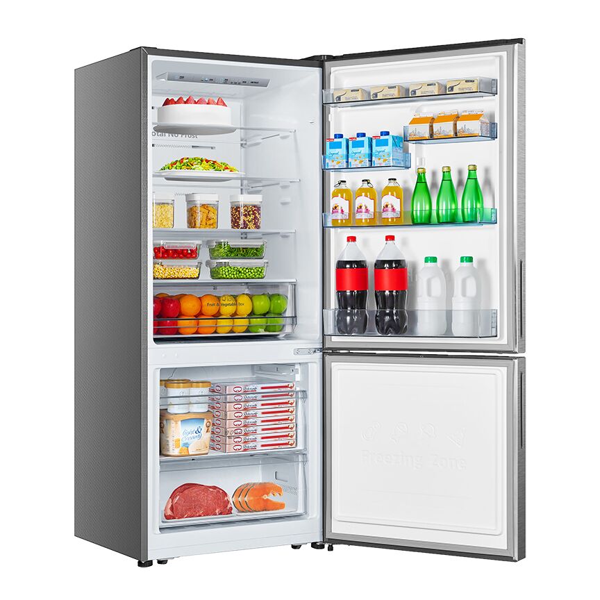 Hisense 28" 15 Cu. Ft. Fingerprint Resistant Titanium Counter-Depth Bottom-Freezer Refrigerator - RB15A2CSE
