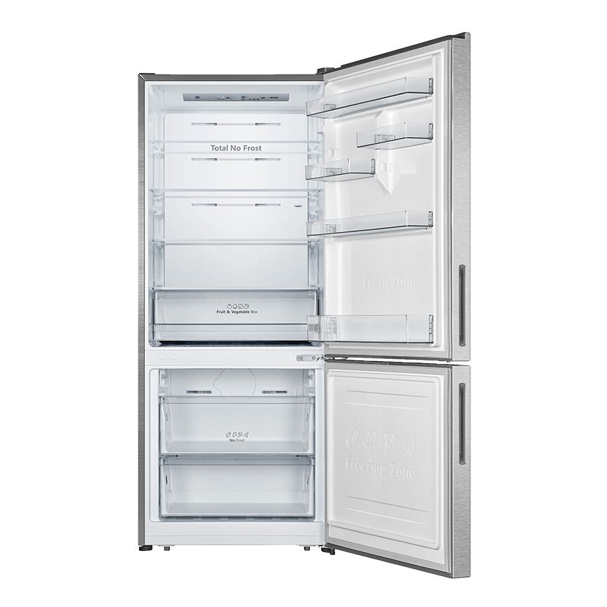 Hisense 28" 15 Cu. Ft. Fingerprint Resistant Titanium Counter-Depth Bottom-Freezer Refrigerator - RB15A2CSE