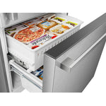 Hisense Fingerprint Resistant Titanium 31" Counter-Depth Bottom Mount Refrigerator (17 Cu.Ft) - RB17A2CSE
