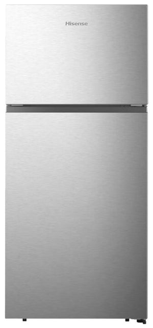 Hisense Fingerprint Resistant Silver 30" Top-Freezer Fridge (18 cu. ft.) - RT18A2FSD