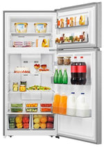 Hisense 30" 18 Cu. Ft. Fingerprint Resistant Silver Top-Freezer Refrigerator - RT18A2FSD