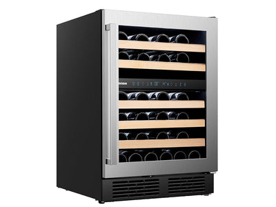 Hisense Stainless Steel Dual Zone Freestanding or Built-In Wine Fridge 46 Bottle -  HWD46029SS