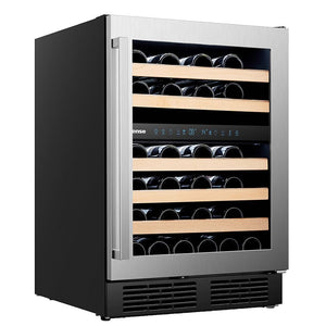 Hisense Stainless Steel Dual Zone Freestanding or Built-In Wine Fridge 46 Bottle -  HWD46029SS