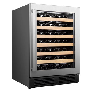 Hisense Stainless Steel Single Zone Freestanding or Built-In Wine Fridge 54 Bottle - HWS54029SS