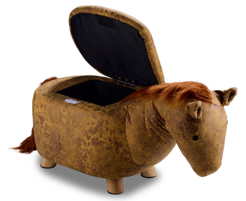 Horse Storage Ottoman - Yellow