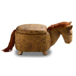 Horse Storage Ottoman - Yellow