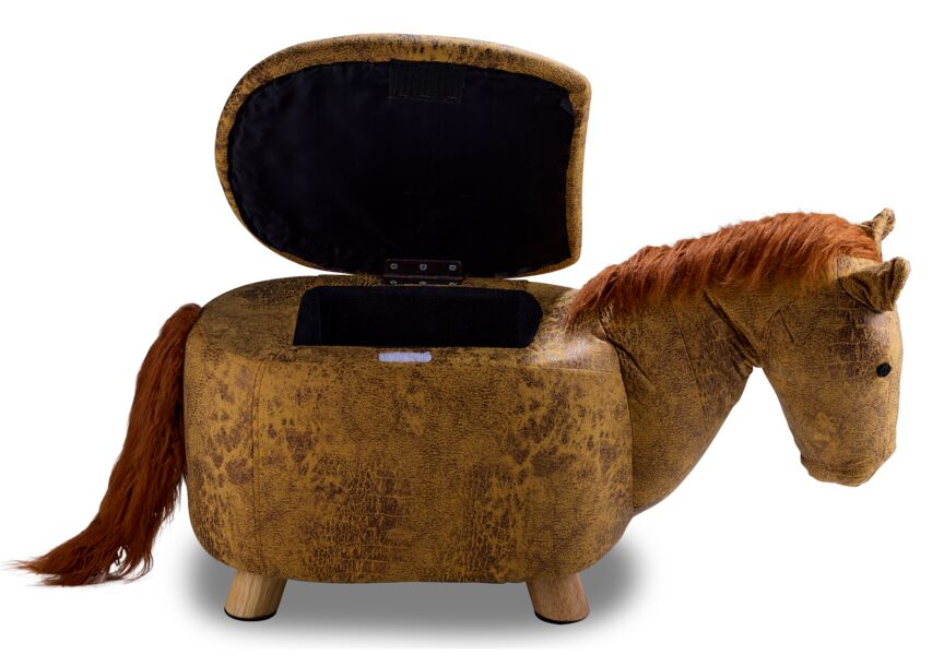Horse Storage Ottoman - Yellow