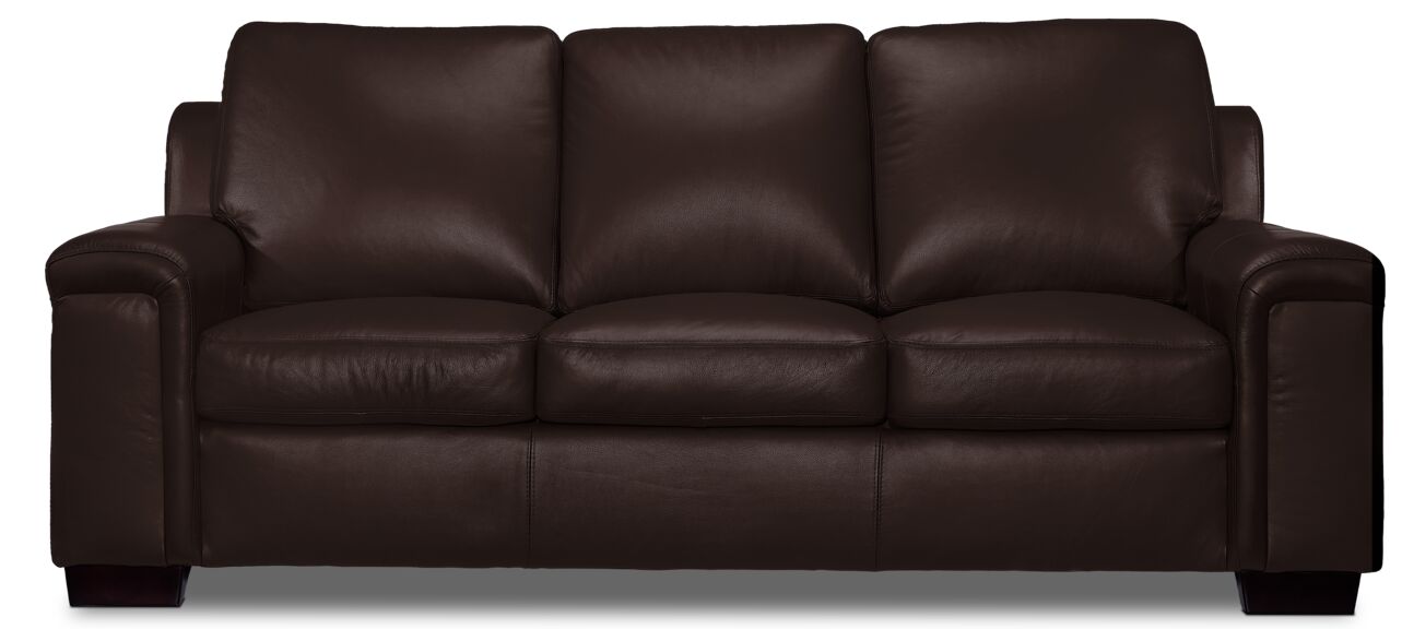 Icon Leather Sofa - Mocha