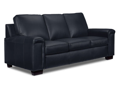Icon Leather Sofa - Navy