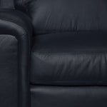Icon Leather Sofa and Chair Set - Navy