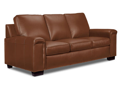 Icon Leather Sofa - Saddle