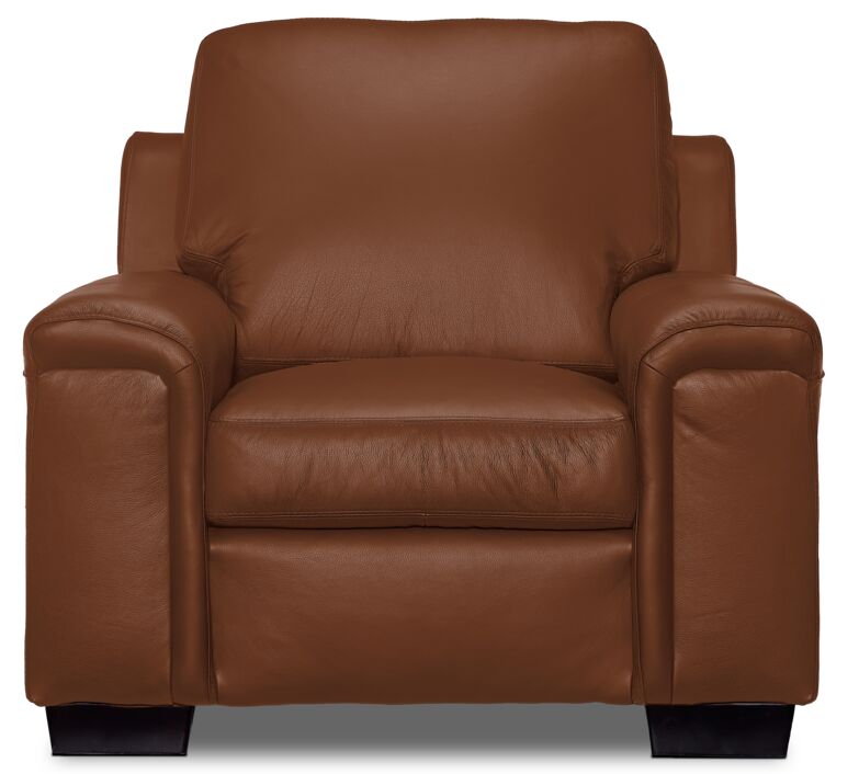 Icon Leather Chair - Saddle