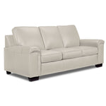 Icon Leather Sofa and Loveseat Set - Silver Grey