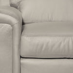 Icon Leather Sofa and Chair Set - Cloud Grey