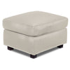 Icon Leather Ottoman - Cloud Grey