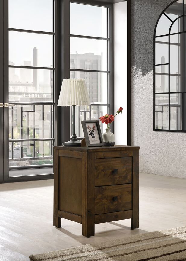 Ira Night Table - Dark Oak