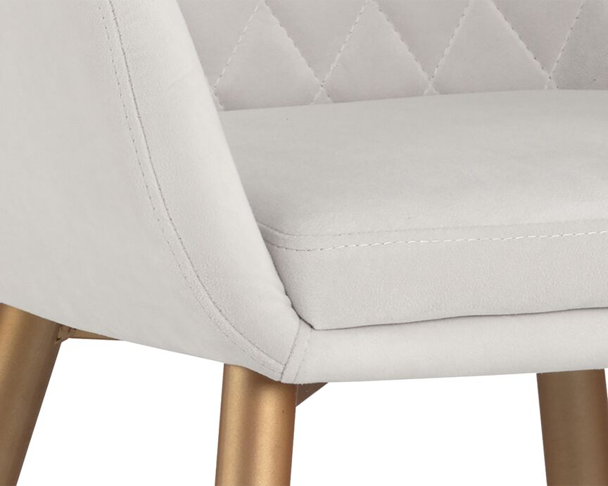 Jayna Armchair - Champagne Gold, Antonio Linen