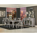 Jule 7-Piece Dining Set - Silver