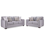 Julie 2 Pc. Living Room Package w/ Loveseat - Grey