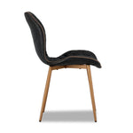 June Side Chair - Champagne Gold, Antique Black