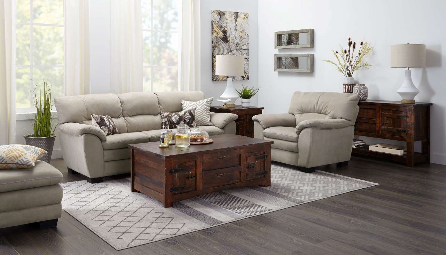 Kelleher Sofa Silver Grey Leon s