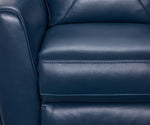 Kendra Leather Loveseat - Royal Blue