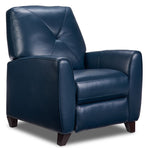 Kendra Leather Recliner - Royal Blue