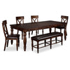 Kingstown 6-Piece Extendable Dining Set - Chocolate
