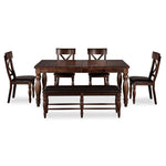 Kingstown 6-Piece Extendable Dining Set - Chocolate