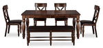 Kingstown 6-Piece Extendable Dining Set - Chocolate