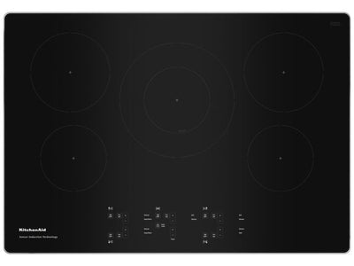 KitchenAid Stainless Steel 30" 5-Element Electric Sensor Induction Cooktop - KCIG550JSS