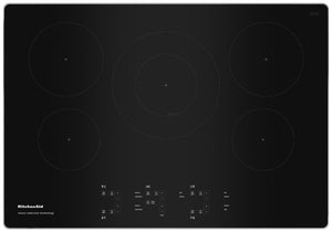 KitchenAid Stainless Steel 30" 5-Element Electric Sensor Induction Cooktop - KCIG550JSS