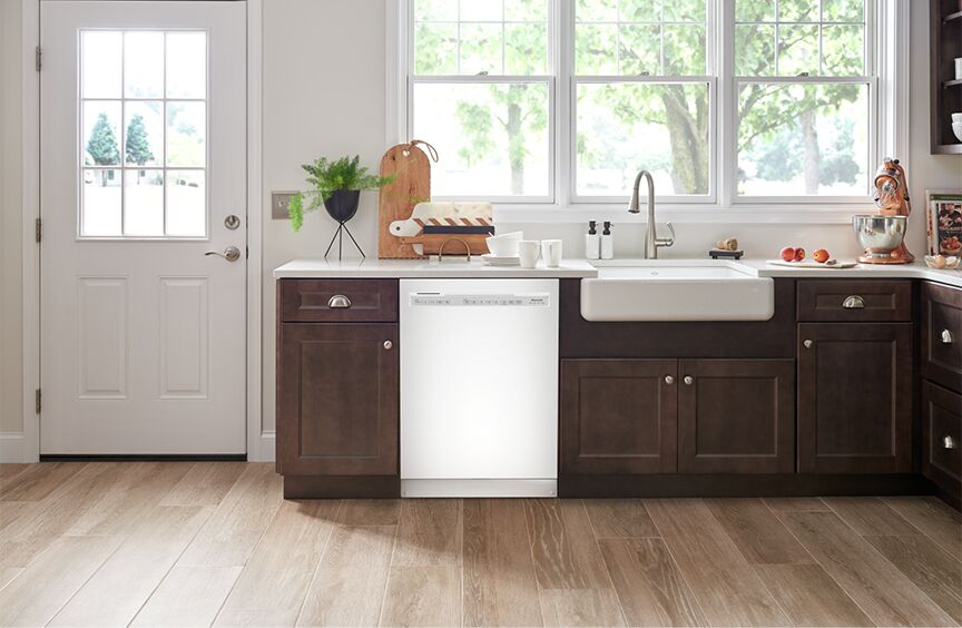 KitchenAid White Dishwasher with ProWash™ (47 dBA) - KDFE104KWH