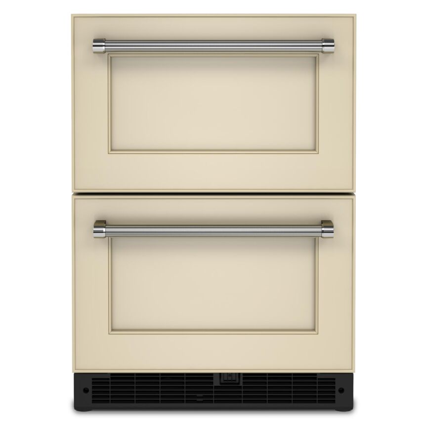 KitchenAid Panel Ready 24" Undercounter Double-Drawer Refrigerator (4.44 Cu.Ft) - KUDR204KPA